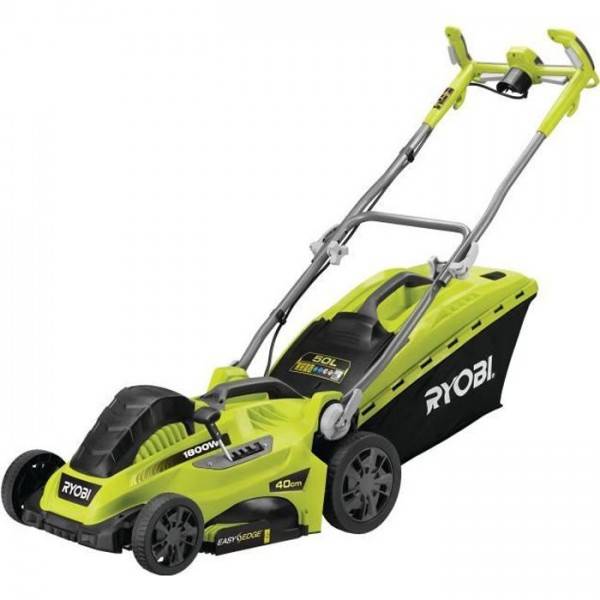 Ryobi - Tondeuse a Gazon RYOBI -   1800 W - Ø coupe 40 cm - ramassage et mulching - double poignée Vertebrae™ - RLM18E40H