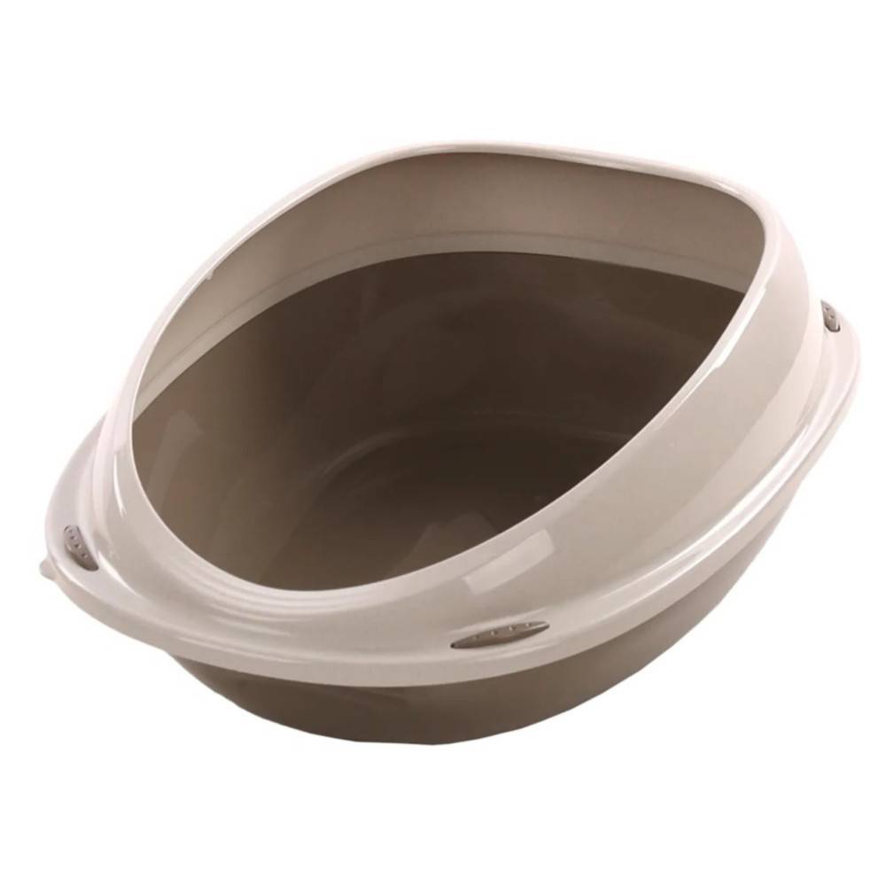 Bac à litière Jota L taupe 56.5 x 39.5 x 19 cm pour chat - Image 1