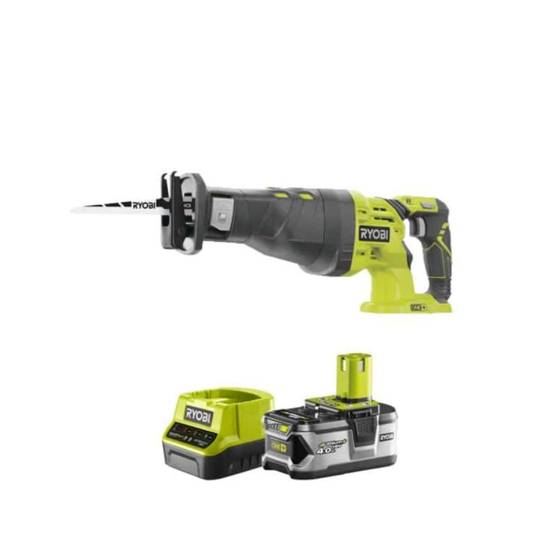 Ryobi - Pack RYOBI Scie sabre 18V One+ R18RS-0 - 1 batterie 4.0Ah - 1 chargeur rapide 2.0Ah RC18120-140 - Image 1