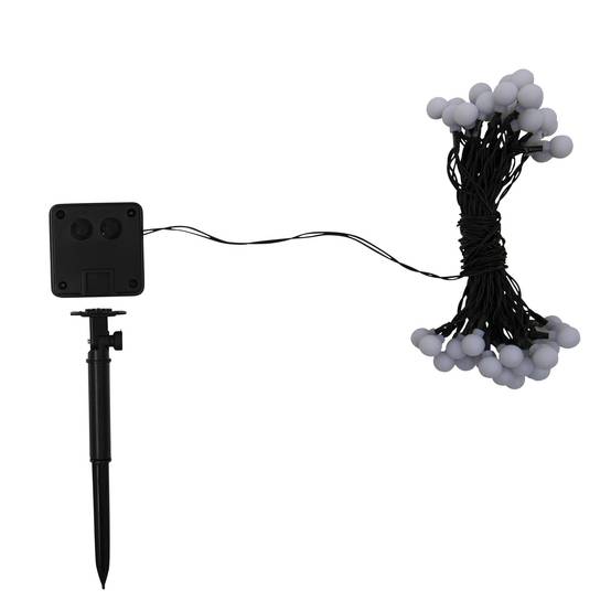Guirlande boule solaire 50 LED blanc froid - 9.5 mètres - Image 3