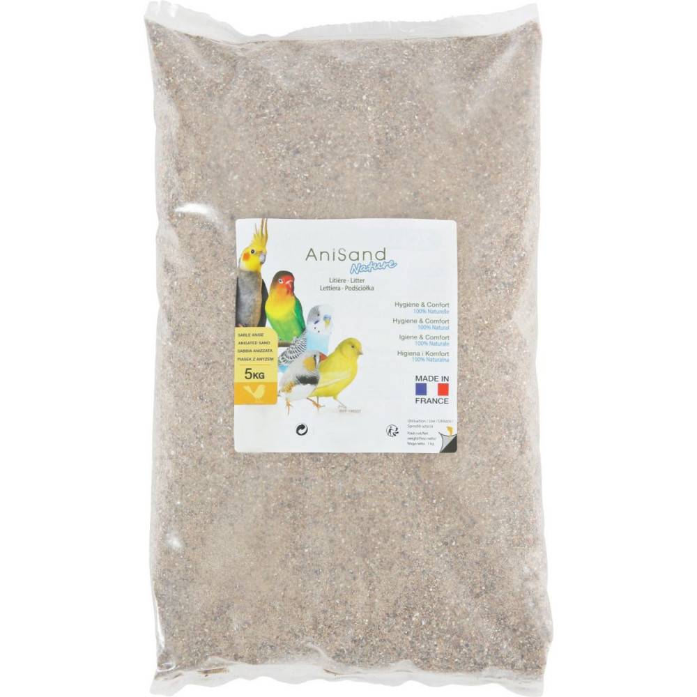animallparadise - Sable Anisand nature Litière 5 kg pour oiseaux - Imagen 2