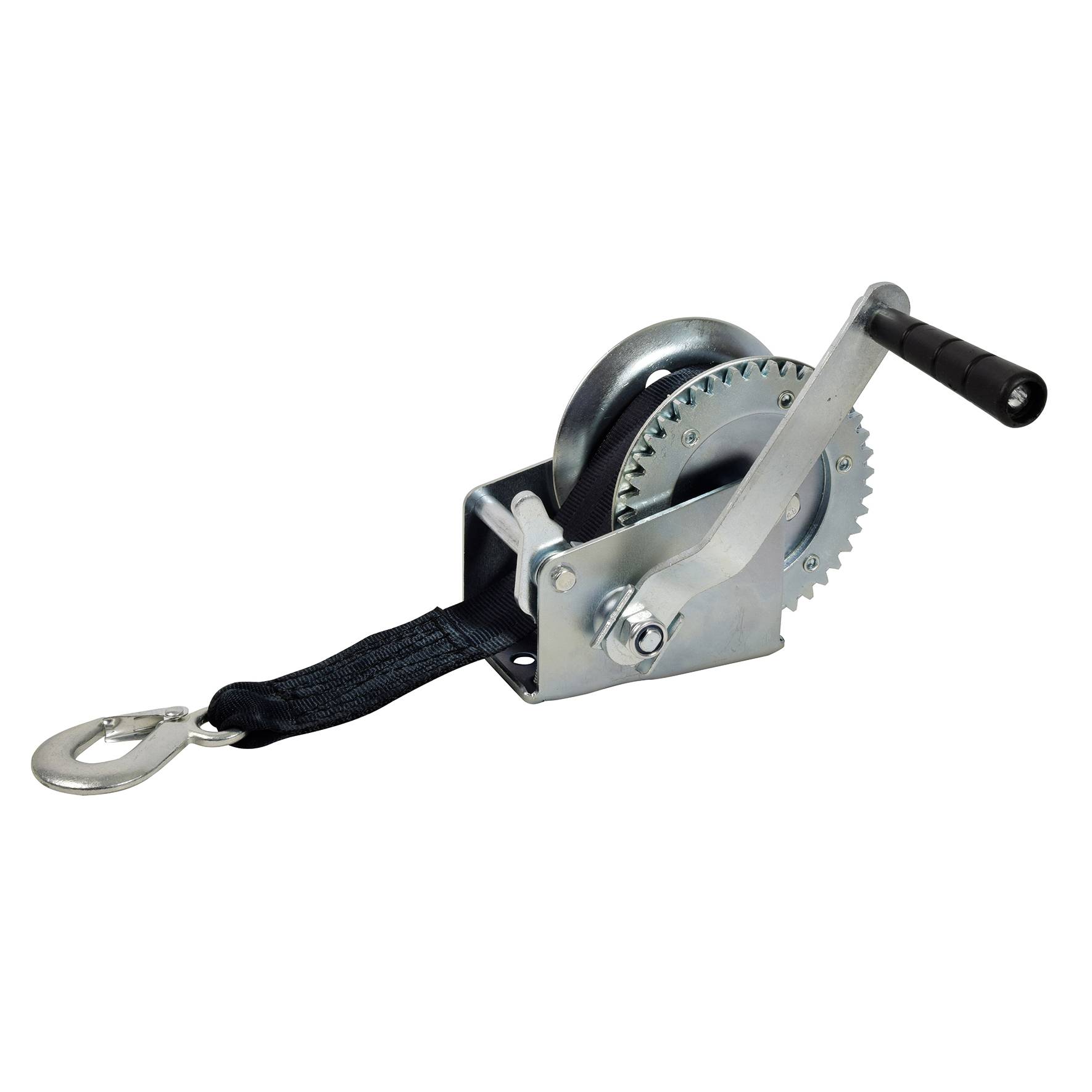 Treuil manuel tambour 550kg 10m de sangle - Image 1