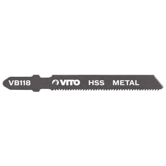 Lot de 5 Lames Scie sauteuse Acier Long: 77mm Coupe 1 à 3mm Emboîtement Bosch VB118.VITO - Image 3
