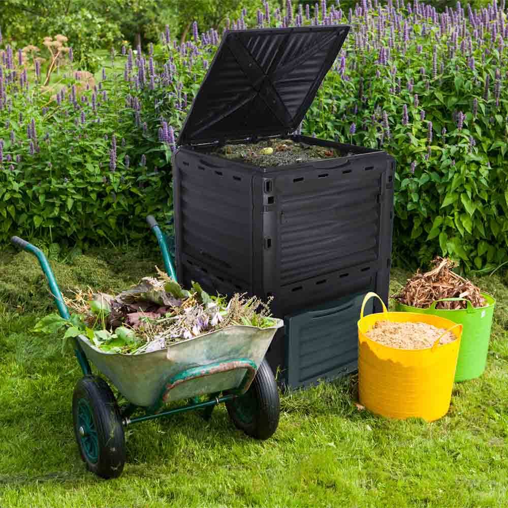 Sans Marque - Composteur de jardin 300 L - 83 x 61 x 61 cm en plastique, Polypropylène - TERRE JARDIN - Image 8
