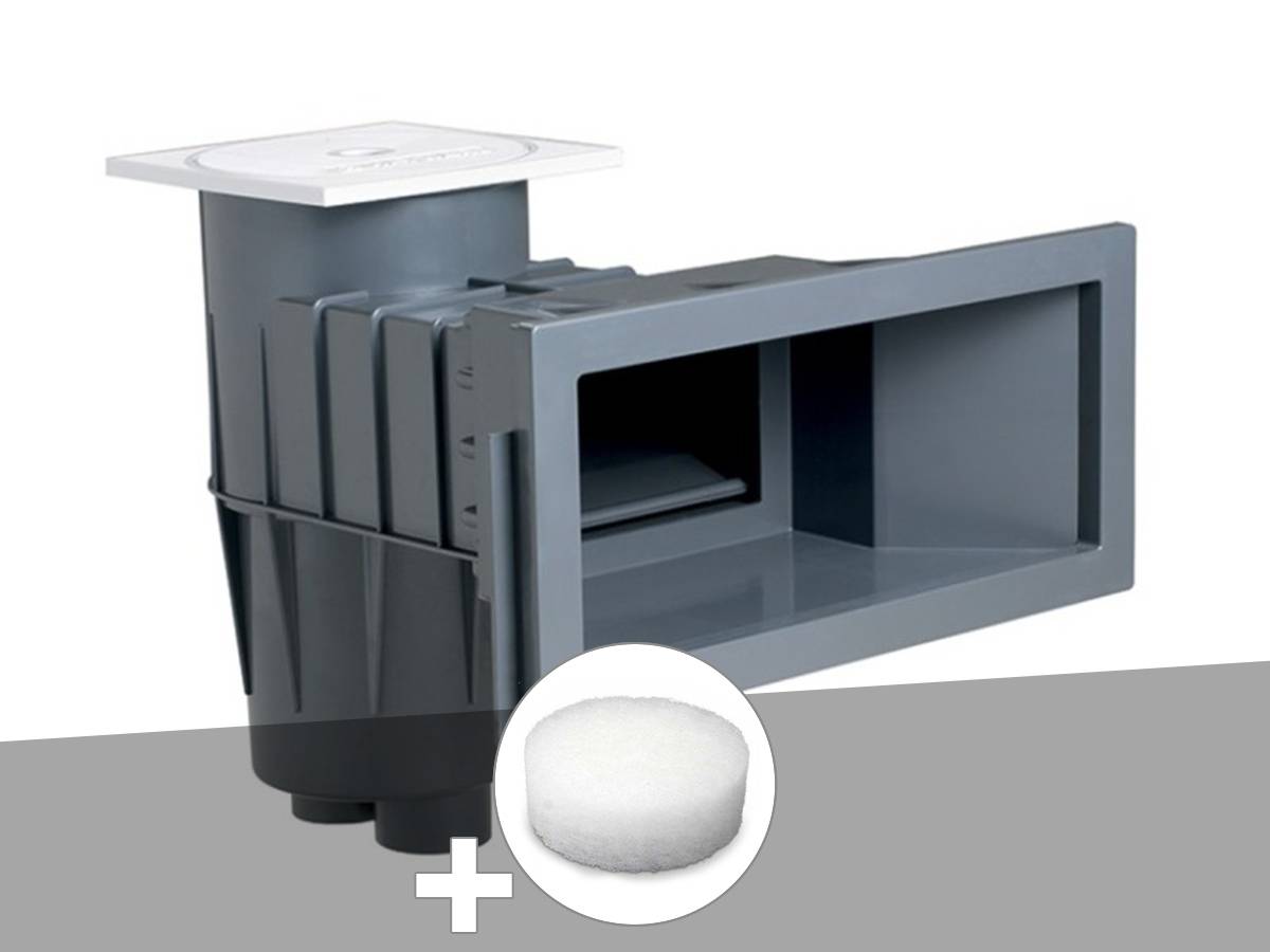 Hayward - Skimmer Hayward premium grande meurtrière Gris Foncé (liner) + Filtre pour paniers de skimmer PureFlow