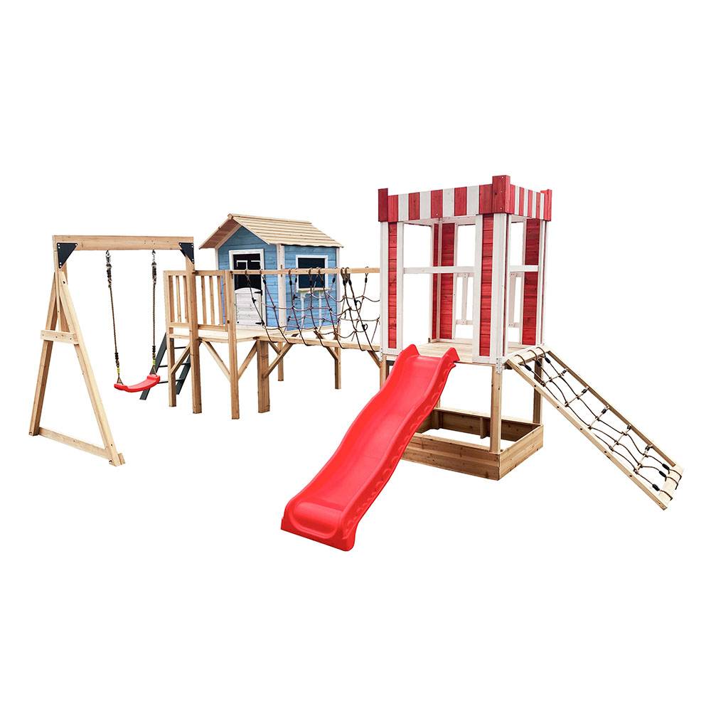 Home Deluxe - HOME DELUXE - Parc de jeux avec balançoire et toboggan WUNDERLAND - 555 x 340 cm | Équipement avec balançoire - Image 2