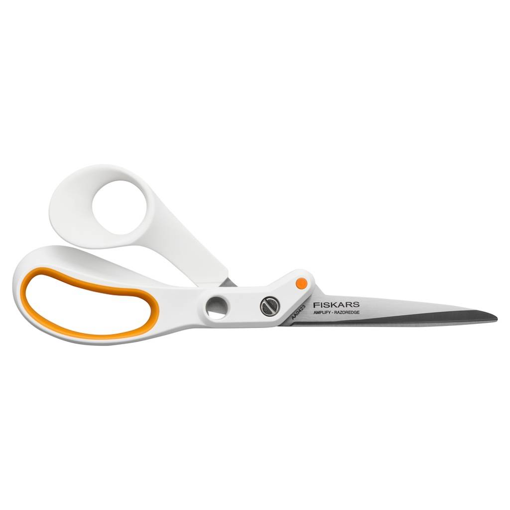 Fiskars - Ciseaux de tailleur - Amplify RazorEdge 21 cm droitier - coupe tissus épais cuir et ameublement - Image 1
