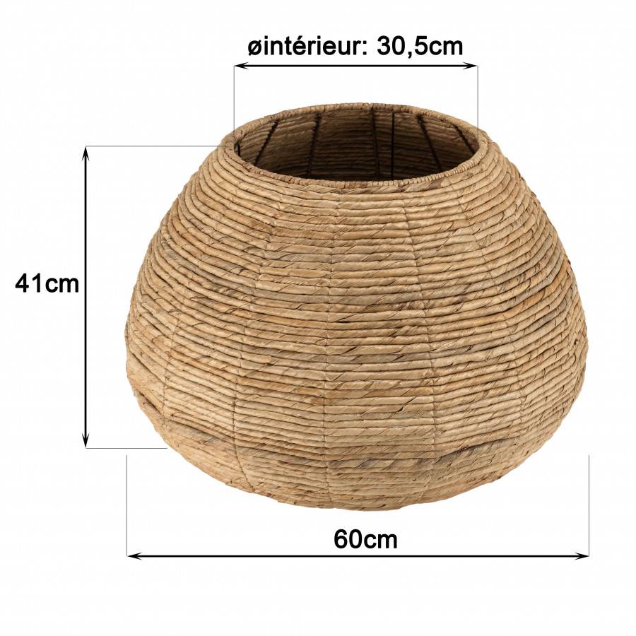Macabane - ALIDA - Cache pot petit modèle en tissage d'abaca naturel - Imagen 8