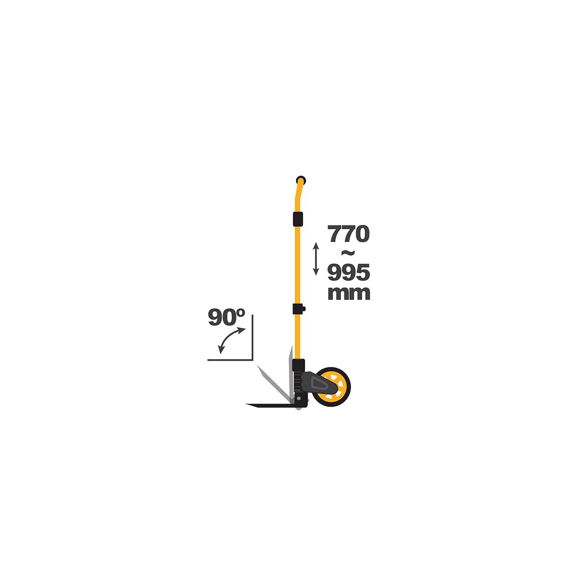 Chariot à roues Diable pliable Charge 80kg Mat réglable VITO - Image 9