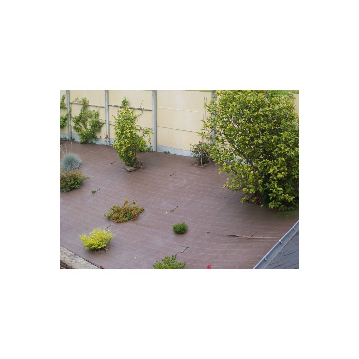 Vilmorin - Toile de paillage tissée 90 g / m² 1.05m x 20m marron - Imagen 1