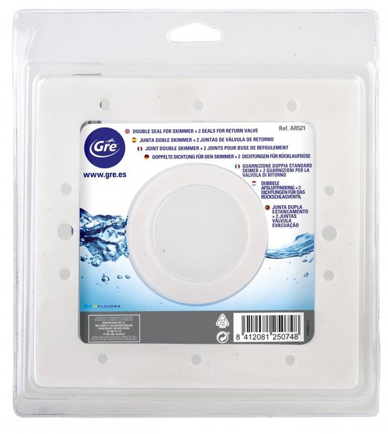 Gre Pools - Joint double de skimmer standard + 2 joints pour buse de refoulement Gre Pools