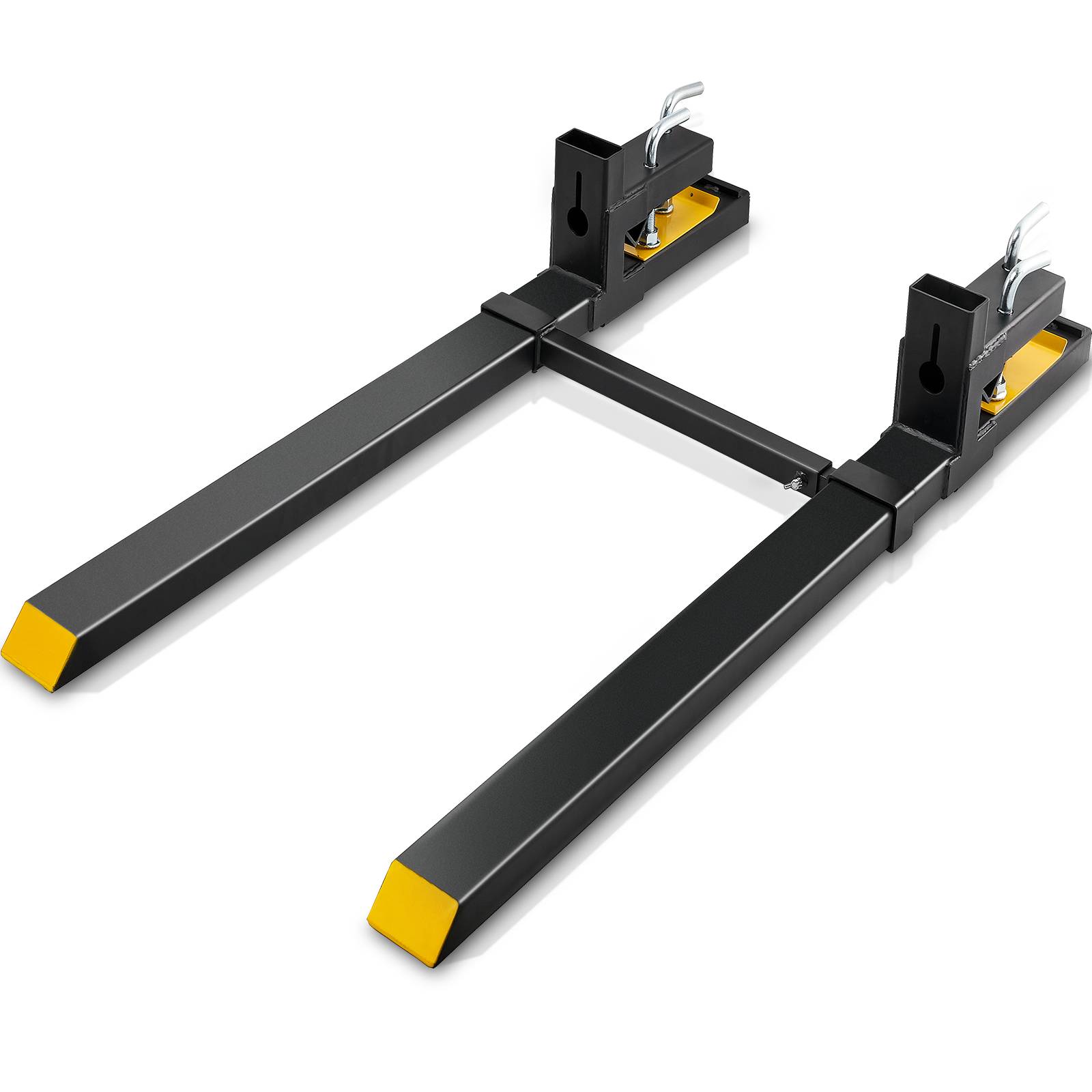 VEVOR Pinces fourches palette 1490x100x230 mm, charge 1814 kg, lame 109 cm. Pour chargeur tracteur. - Image 1