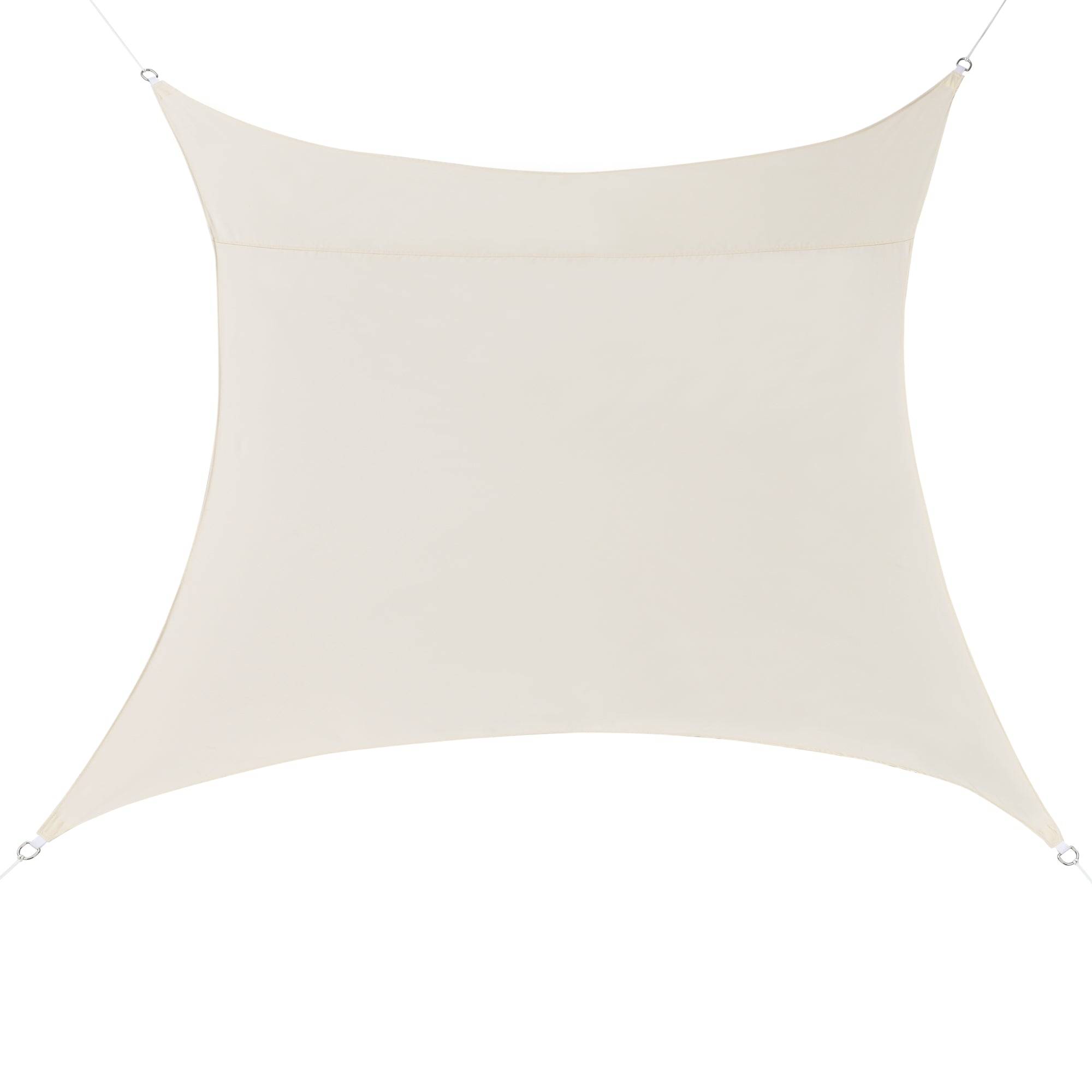 Helloshop26 - Voile toile d'ombrage de protection polyester polyuréthane carré 2x2 m beige - Imagen 1