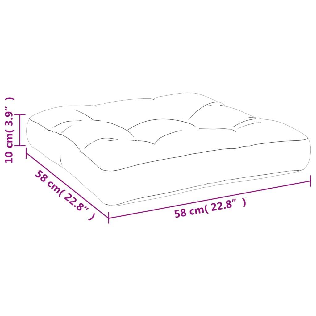 ComfortXL - Coussin de Siège Carré pour Palette en Tissu Imperméable pour Chaise de Jardin Rouge 58x58cm – ComfortXL Outdoor Living - Image 10