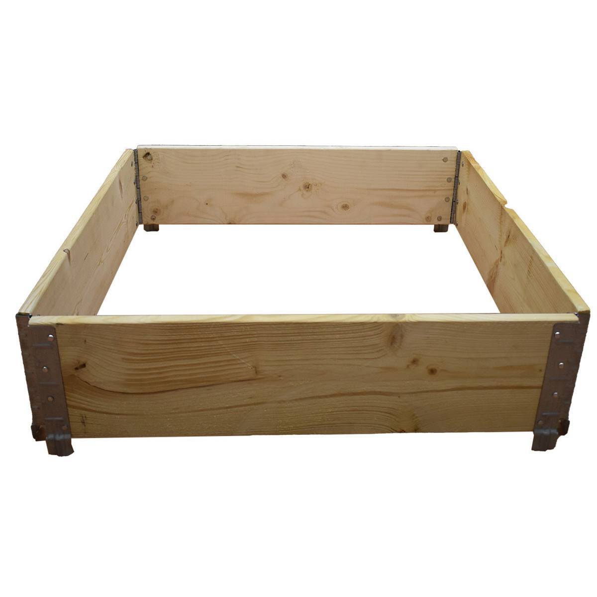 Carré potager en bois naturel 600x600mm - Image 1