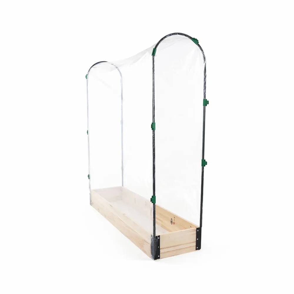 Carré potager tomate en bois de sapin avec housse PVC - 115x30x120cm - Image 9