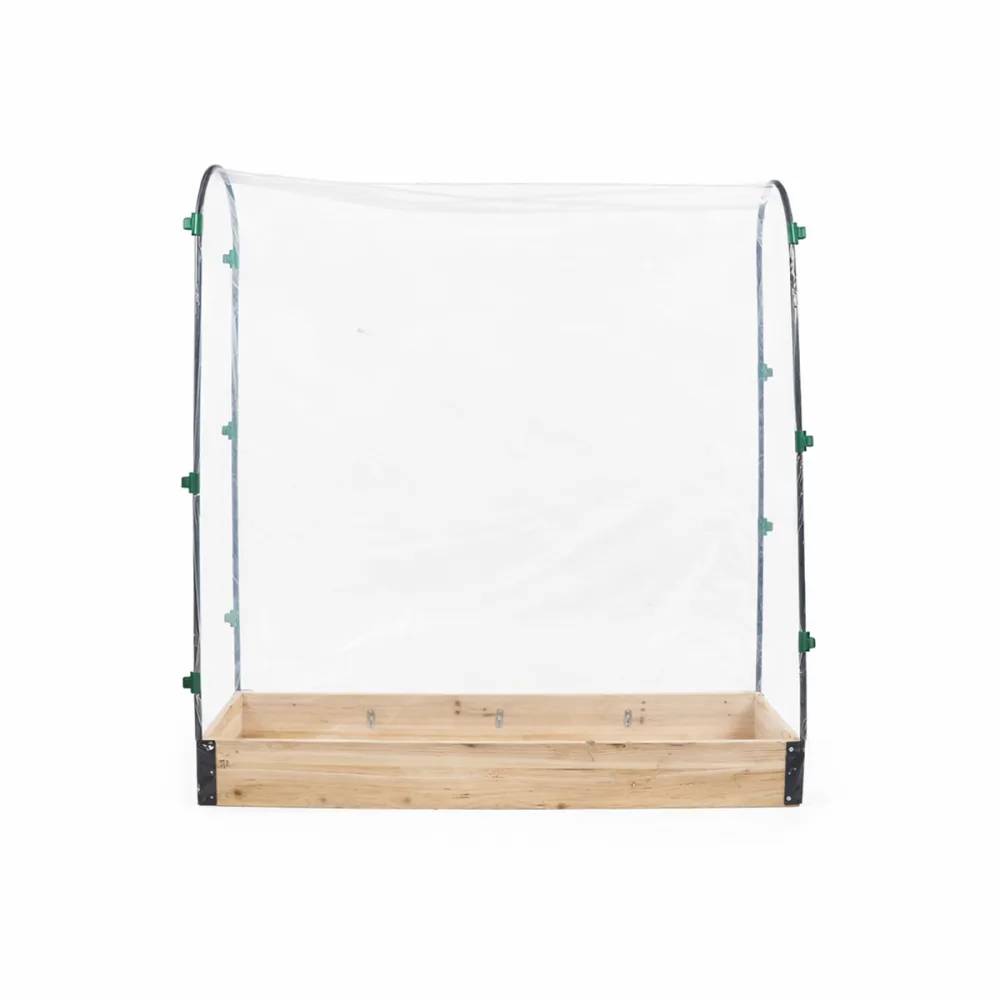 Carré potager tomate en bois de sapin avec housse PVC - 115x30x120cm - Image 6