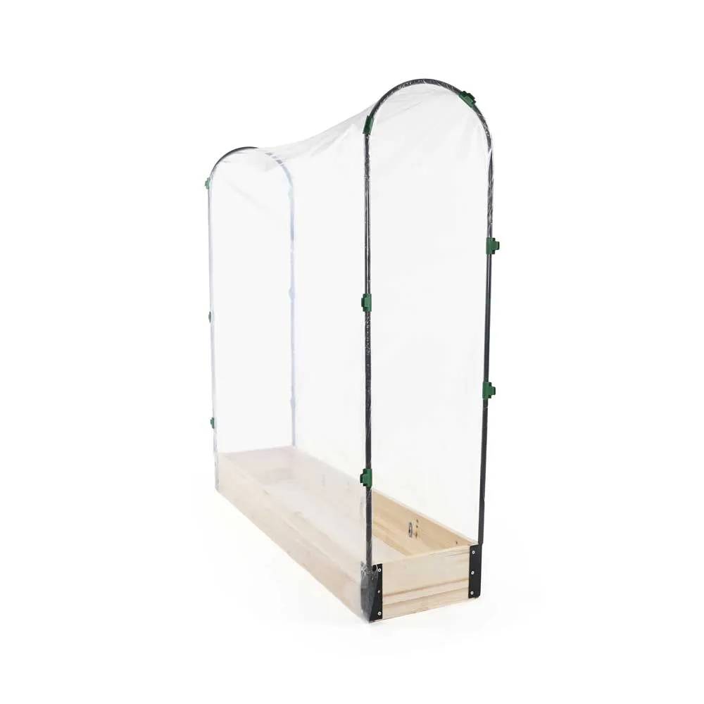 Carré potager tomate en bois de sapin avec housse PVC - 115x30x120cm - Image 5