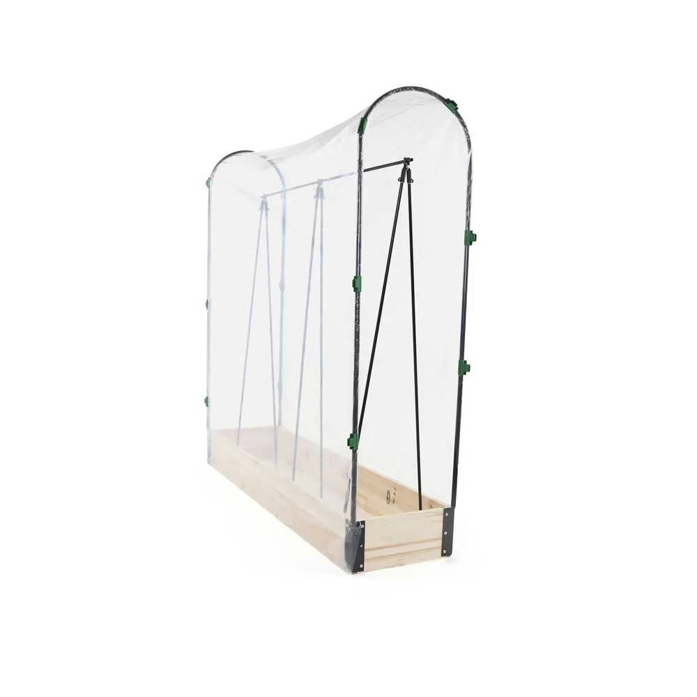 Carré potager tomate en bois de sapin avec housse PVC - 115x30x120cm - Image 4