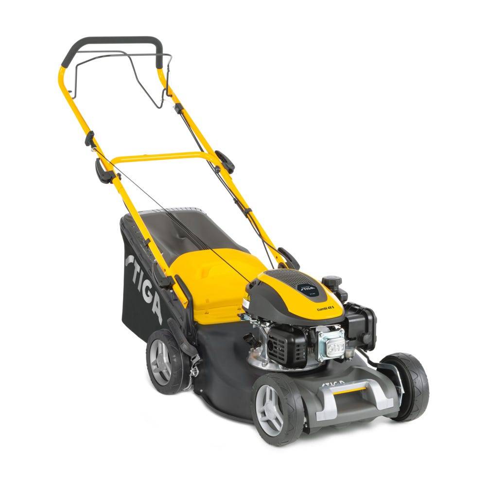 Stiga - Tondeuse Thermique  Combi 48 S a : Coupe Parfaite & Mulching pour Votre Pelouse - STIGA