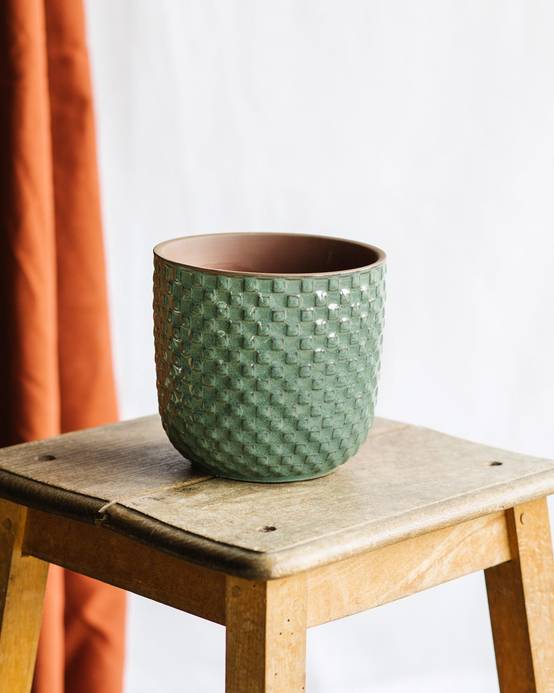 Cache pot - RELIEF VERT- La Green Touch - Image 1