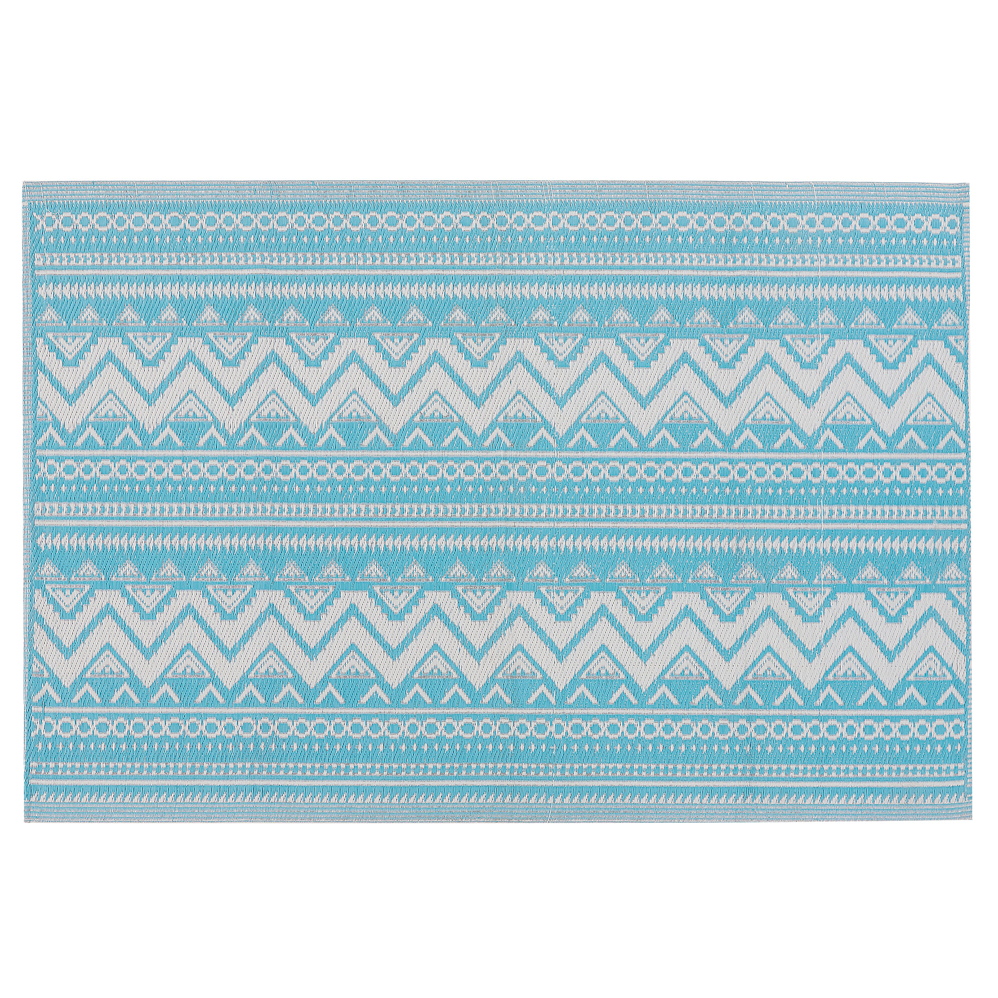 Beliani - Tapis d'extérieur Polypropylène Turquoise NAGPUR Beliani - Imagen 1