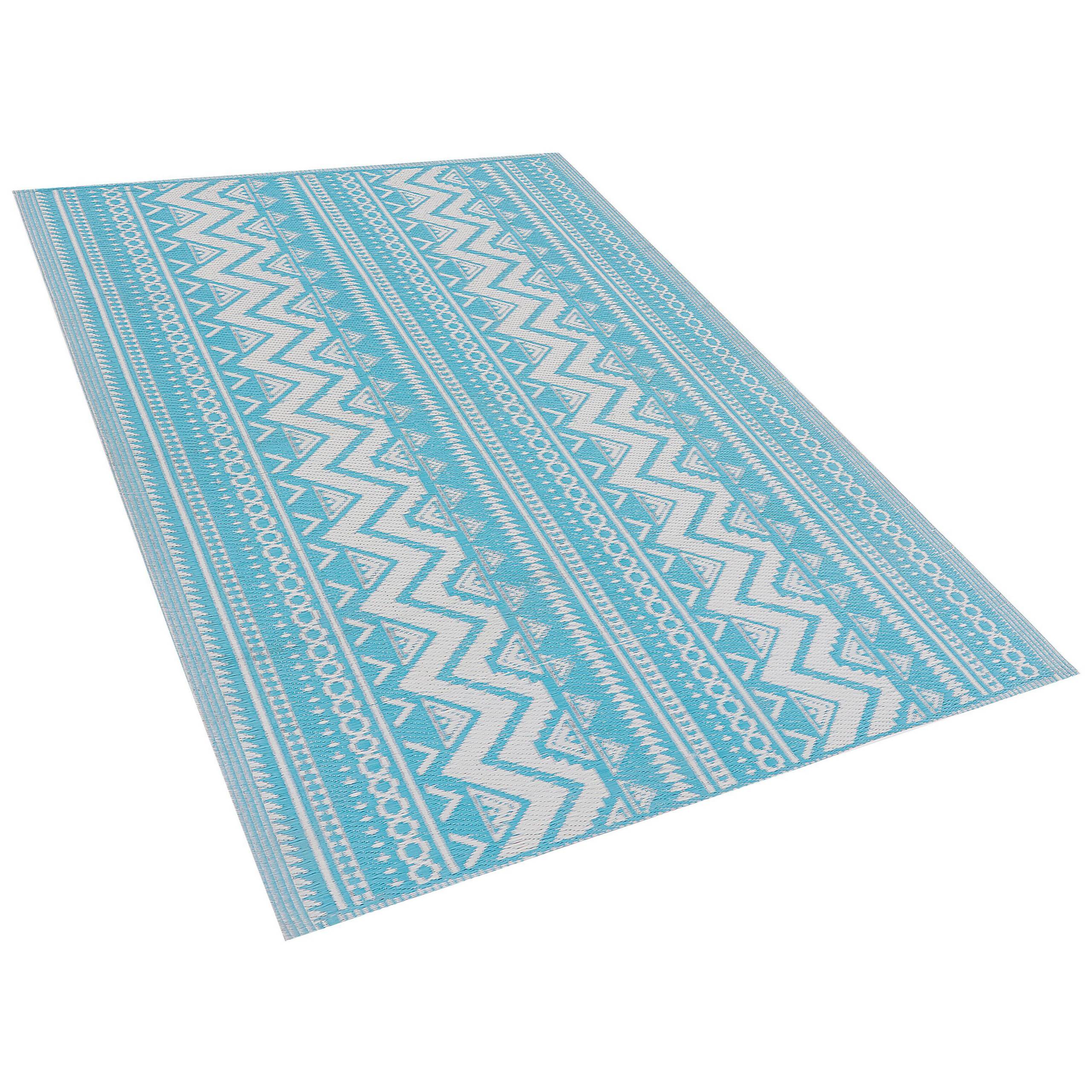 Beliani - Tapis d'extérieur Polypropylène Turquoise NAGPUR Beliani - Imagen 3