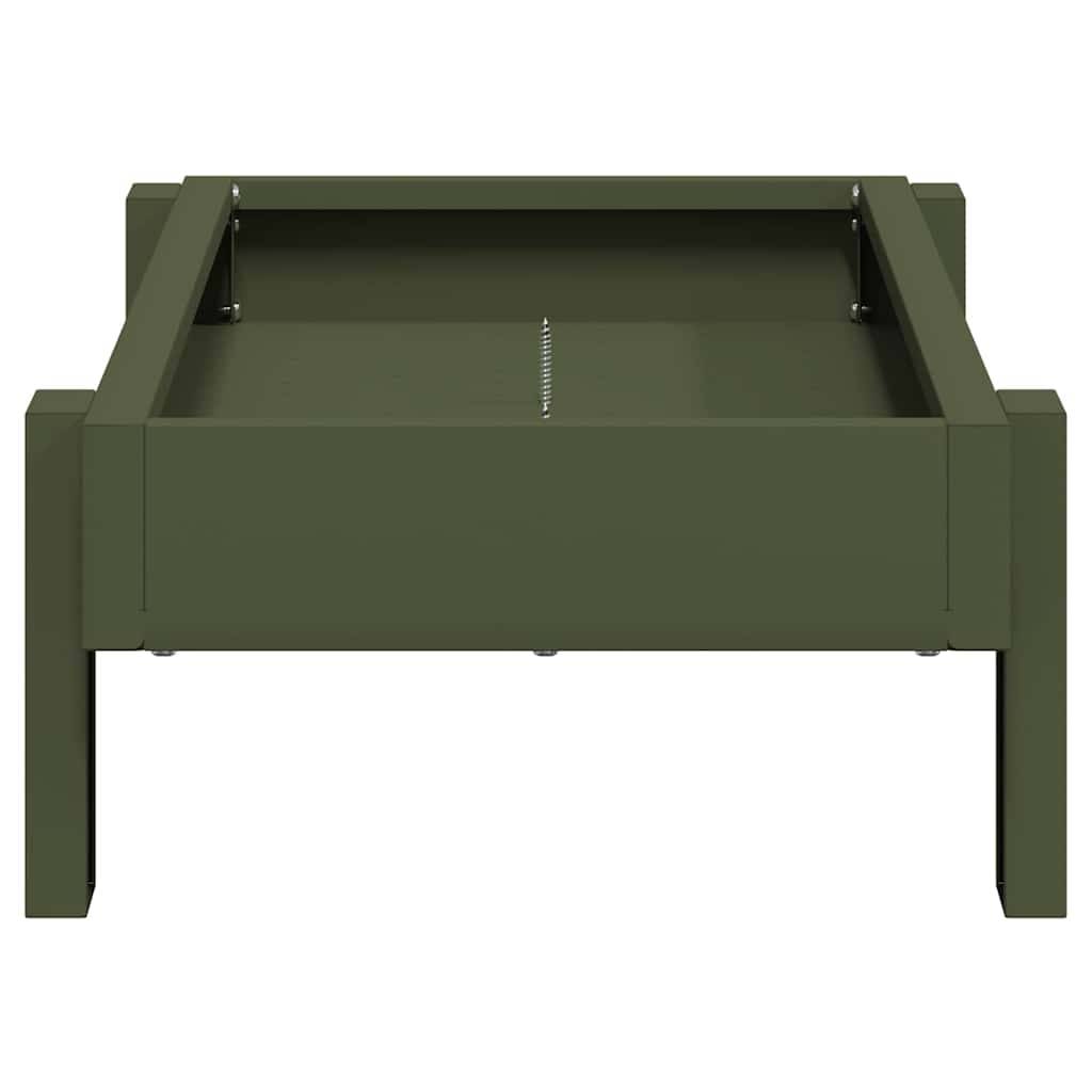 Vidaxl - Bac de nourrissage pour poules Vert olive 80 x 28 x 13.5 cm vidaXL 874622 - Image 7