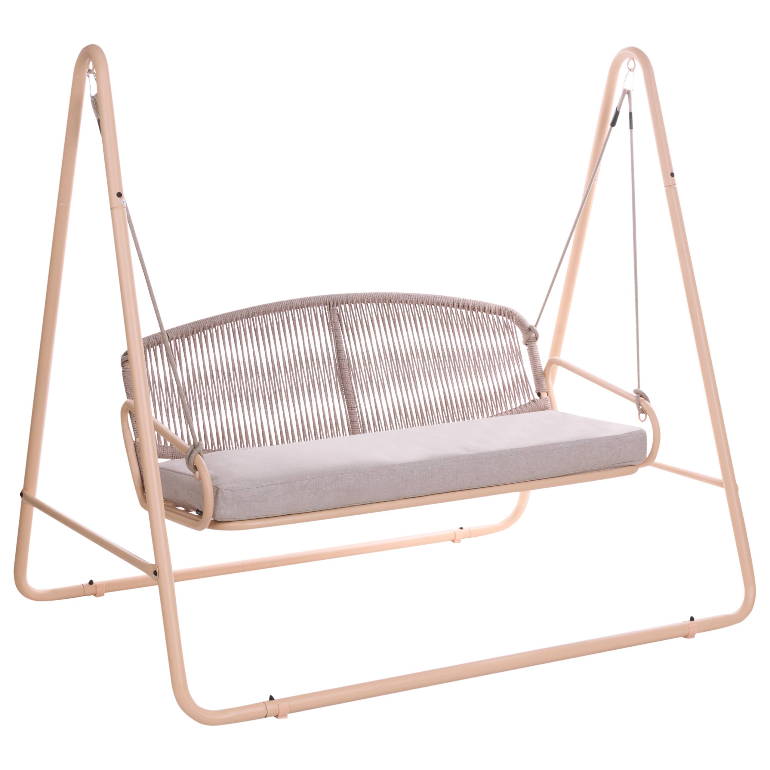 Balançoire Acier Beige NORCIA - Beliani - Image 1