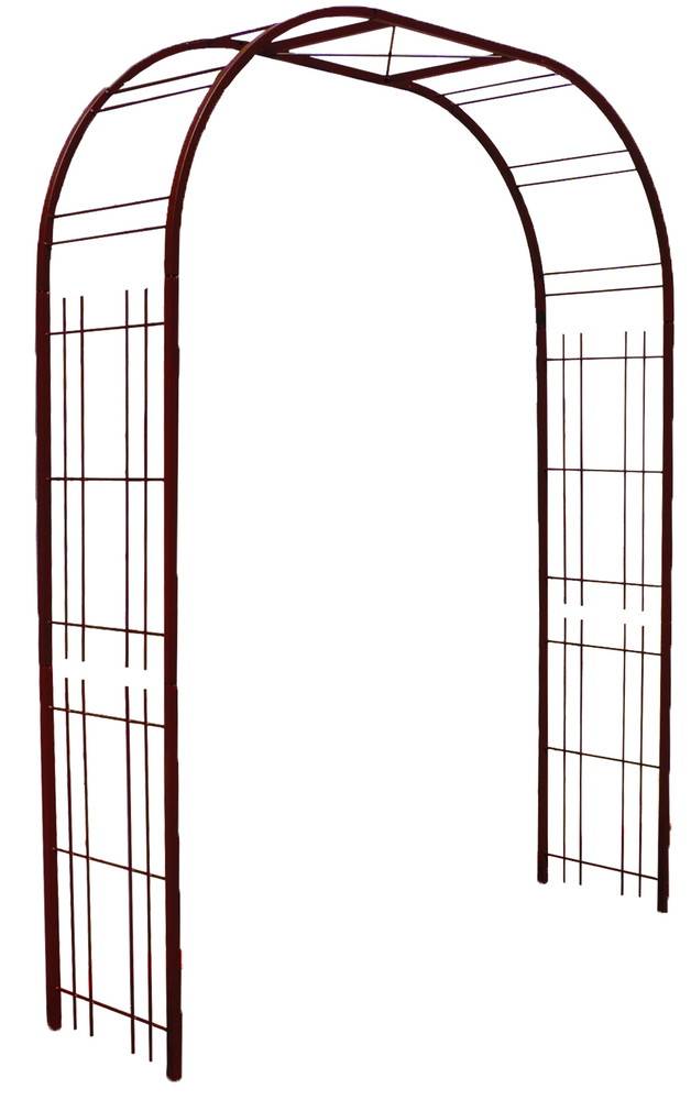 Louis Moulin - Arche premium tube CAR25 treillage fer vieilli - 195x50x250 cm - Acier époxy Louis Moulin - Image 1