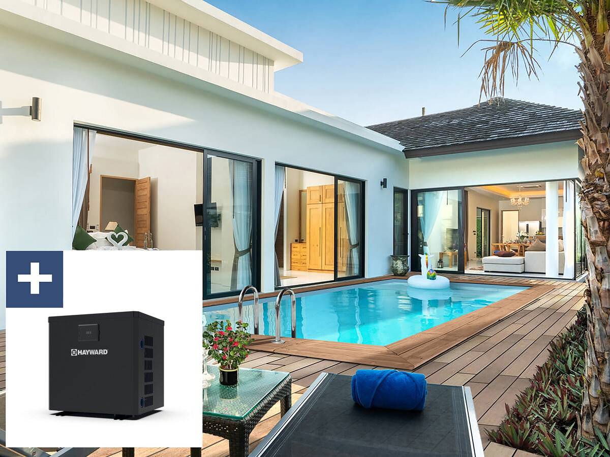 Piscine Bois Rectangle " Aruba 120 "- 5.00 X 3.00 X 1.24 M + Pompe à Chaleur  3.5 Kw/h -habitat Et Jardin - Imagen 1