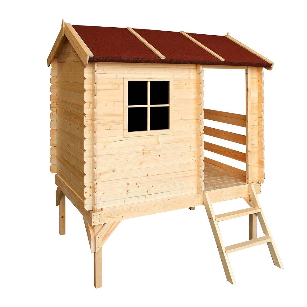 Timbela - Maison en bois pour enfants 182x146xH205 cm / 1.1 m² - Maison jardin enfant exterieur bois - 19 mm d’épaisseur - Timbela M501B - Imagen 3