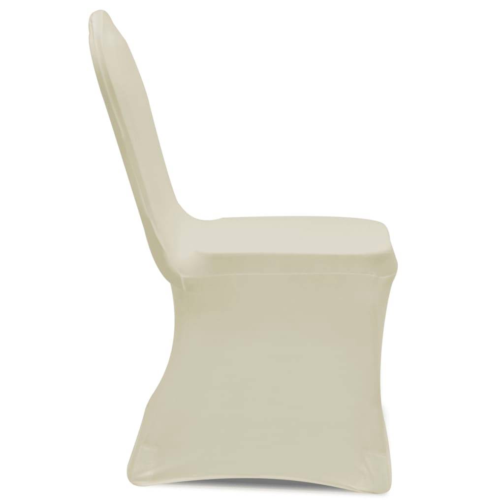 Housse pour chaises - Housse de protection crème extensible 6 pièces PC110 - Image 4