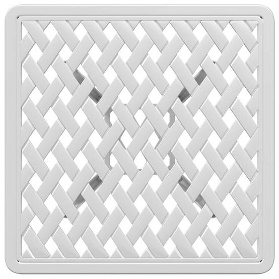 ComfortXL - Petite Table d'Appoint de Jardin Carrée en Aluminium Coulé Blanc, Design Élégant 53cm – ComfortXL Outdoor Living - Image 8