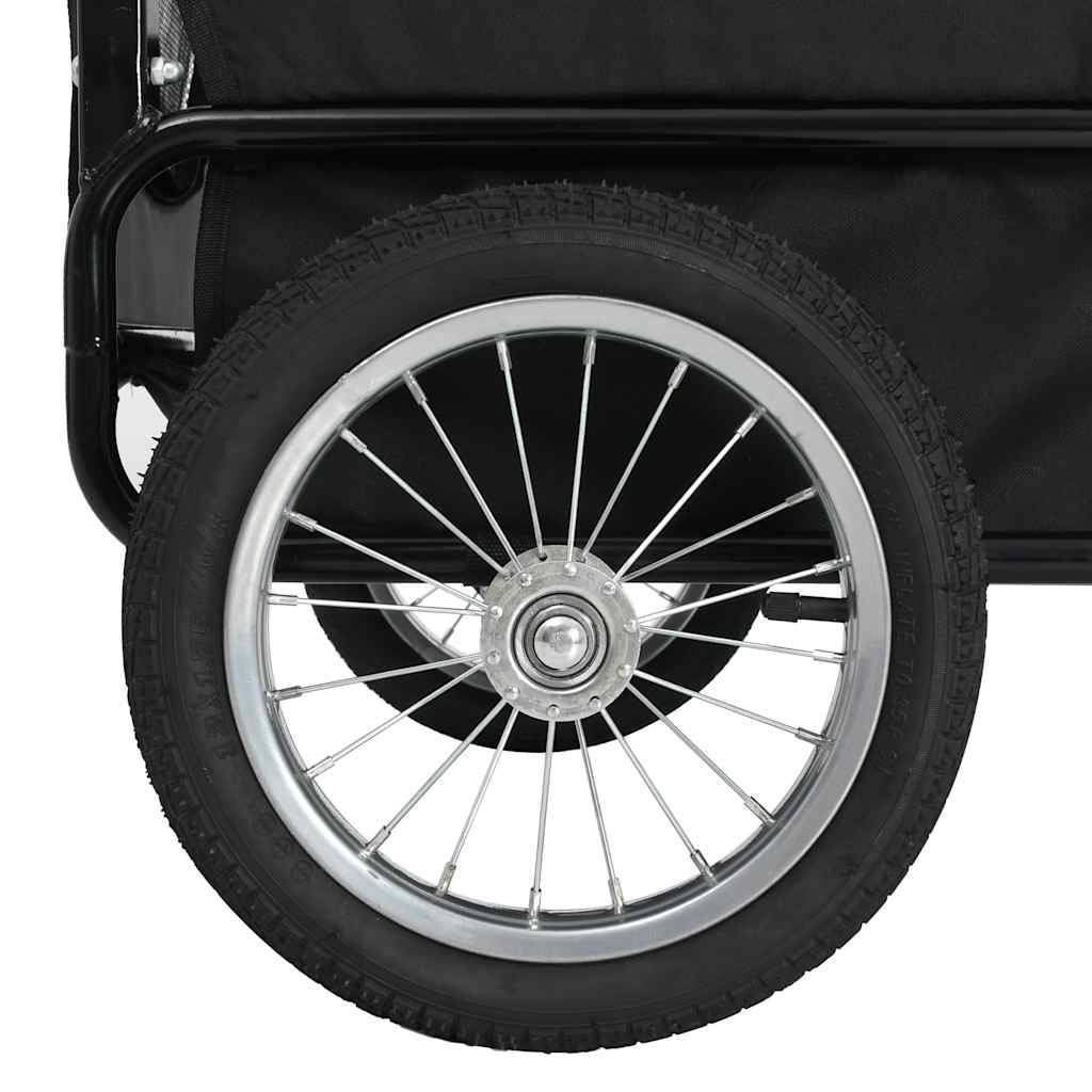Vidaxl - Remorque de vélo pour chiens et poussette 2-en-1 rouge et noir vidaXL 91762 - Imagen 6