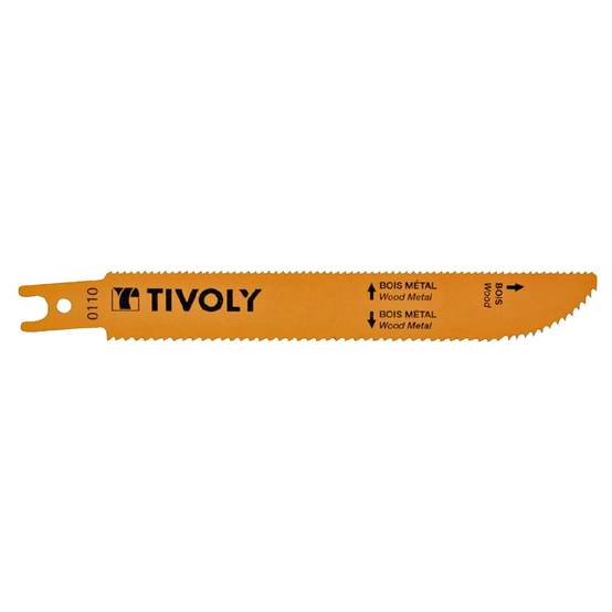 Tivoly - Lot de 2 Lames de scie sabre L150mm Bois, MDF, Plastiques, Epoxy, Tôles coupe avant-arrière et en plongée TIVOLY - Imagen 1