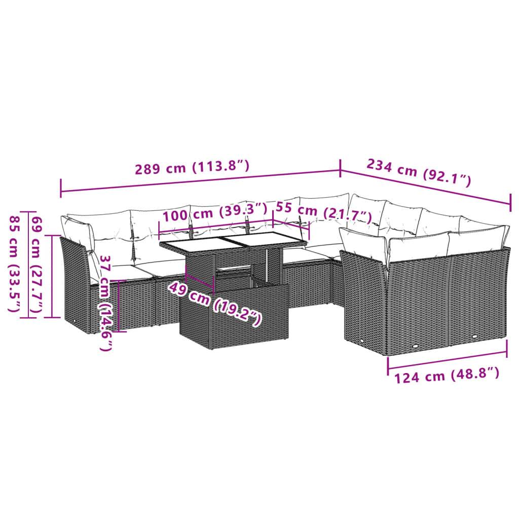ComfortXL - Salon de jardin modulable 10 places résine tressée table haute et basse gris clair – ComfortXL Outdoor Living - Image 9