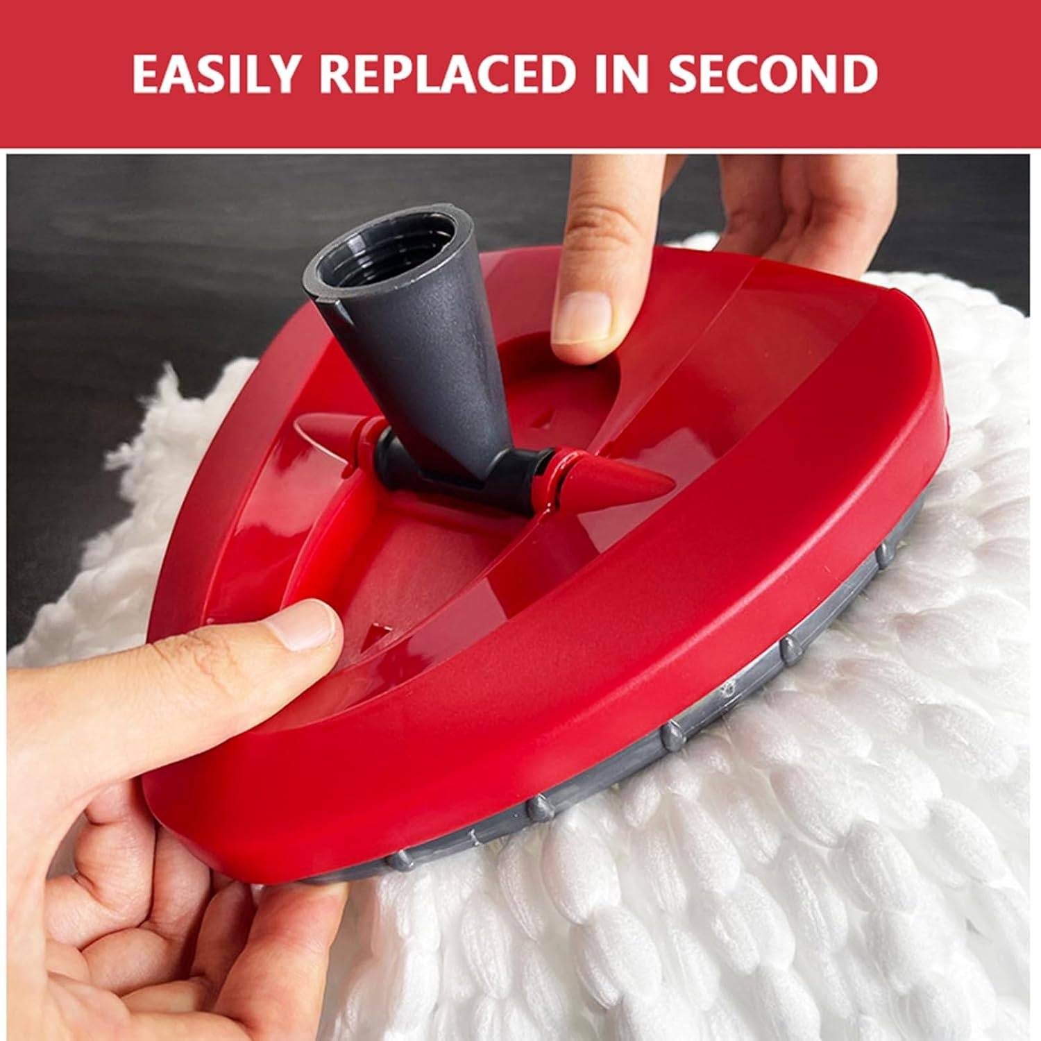 Tête de Base de Remplacement Rouge Compatible avec Accessoires Mop VI-Leda - -IntiMeg - Image 5