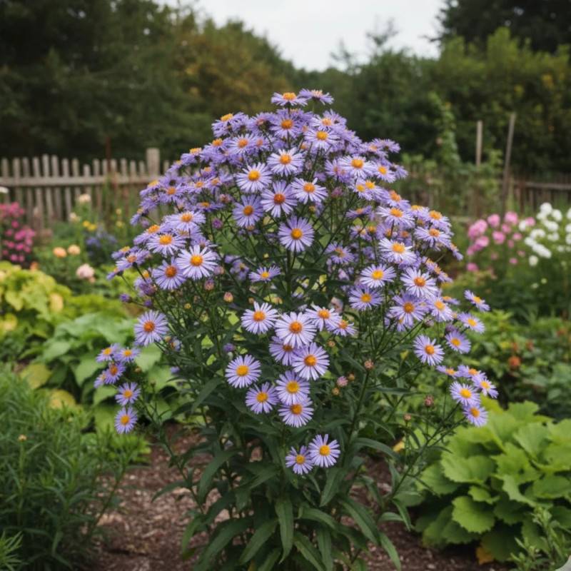 Aster de printemps Napsbury à fleurs Bleue/ - feuillage Caduc - Godet - 5/20 cm