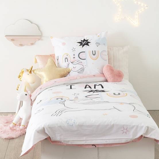 Parure de lit Licorne 140x200 Atmosphera - Image 1