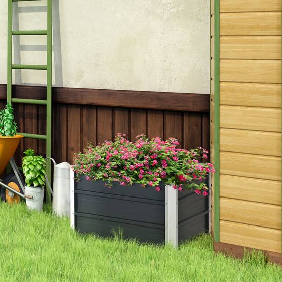 PANGIVO - Carré potager acier gris foncé 66 x 47 x 40 cm - PANGIVO - Image 4