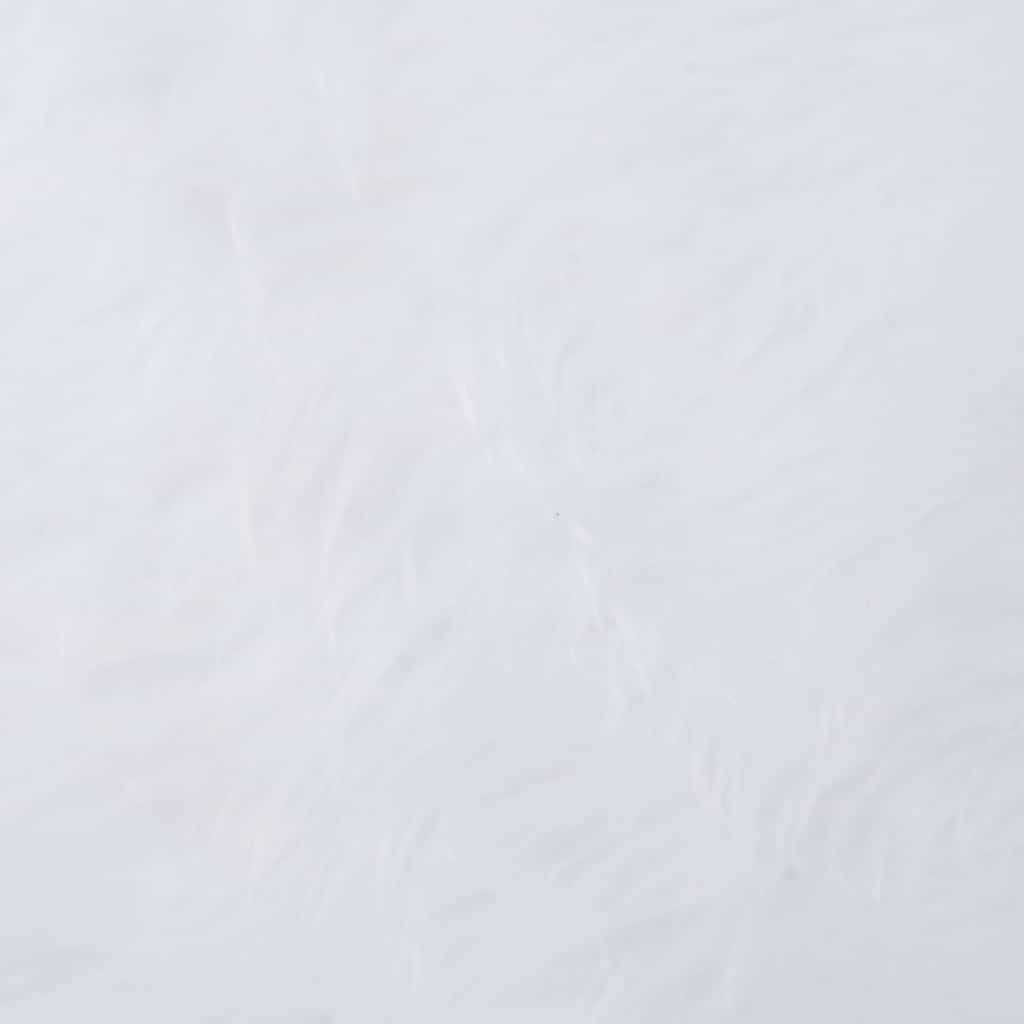 Vidaxl - Jupe de sapin de Noël-Collier de sapin de Noël-Cache pied de sapin blanche 122 cm en fausse fourrure - Image 5