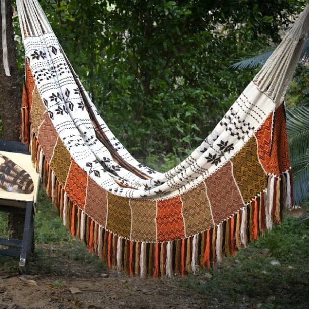 Hamac Del Sol - Hamac Indígena Blanca XL- Hamac del Sol - Imagen 2