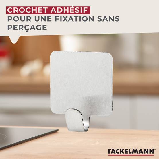 Lot de 6 crochets inox avec 6 ustensiles de cuisine Fackelmann Tecno - Image 3