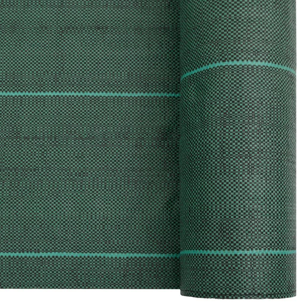 Bâche de paillage polypropylène pour jardin potager anti-mauvaises herbes 2x100 m Vert - ComfortXL Outdoor Living - Image 4