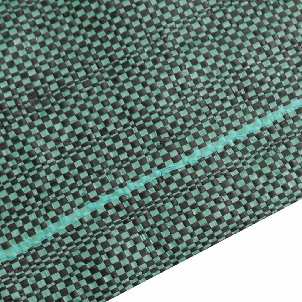 Bâche de paillage polypropylène pour jardin potager anti-mauvaises herbes 2x100 m Vert - ComfortXL Outdoor Living - Image 6