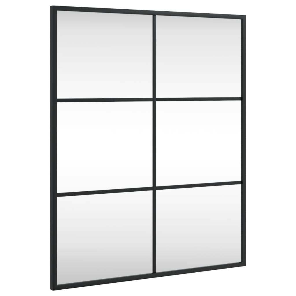 Maison Chic - Miroir mural - Miroir décoratif noir 50x60 cm rectangulaire fer - Image 1