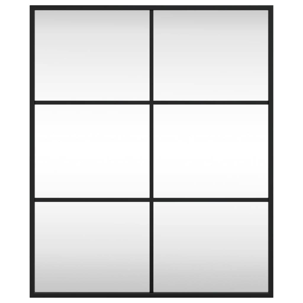 Maison Chic - Miroir mural - Miroir décoratif noir 50x60 cm rectangulaire fer - Image 3