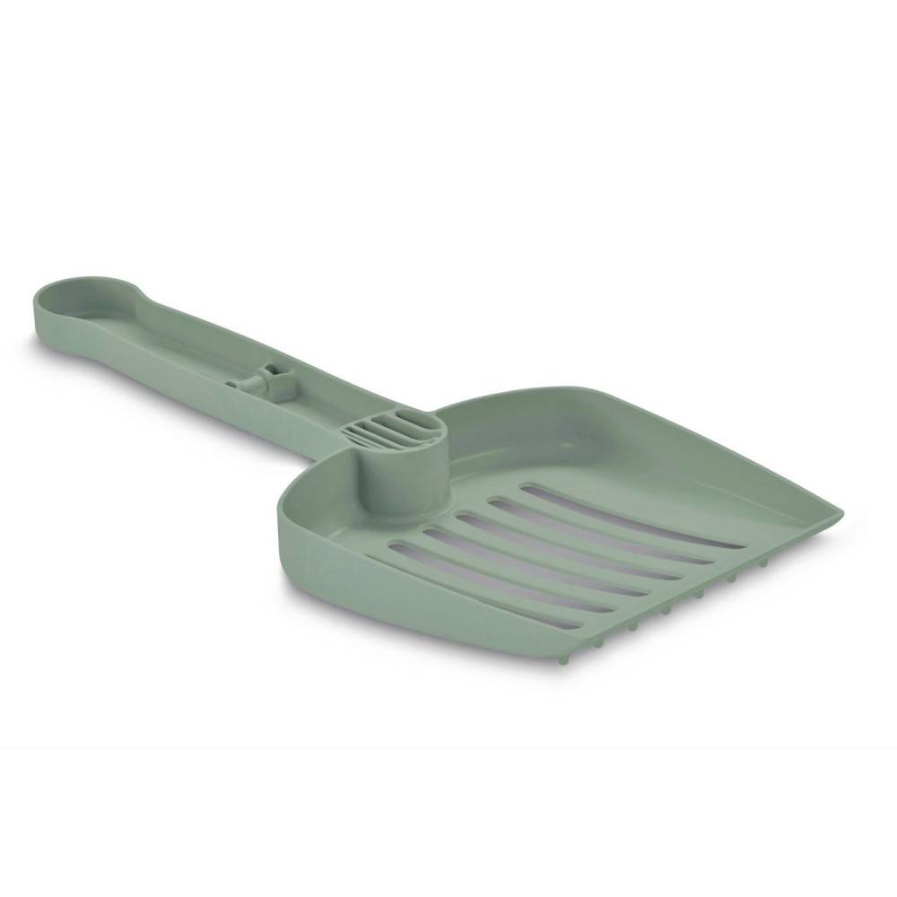 Pelle à litière  25 cm, plastique recyclé vert, pour chat - Imagen 1