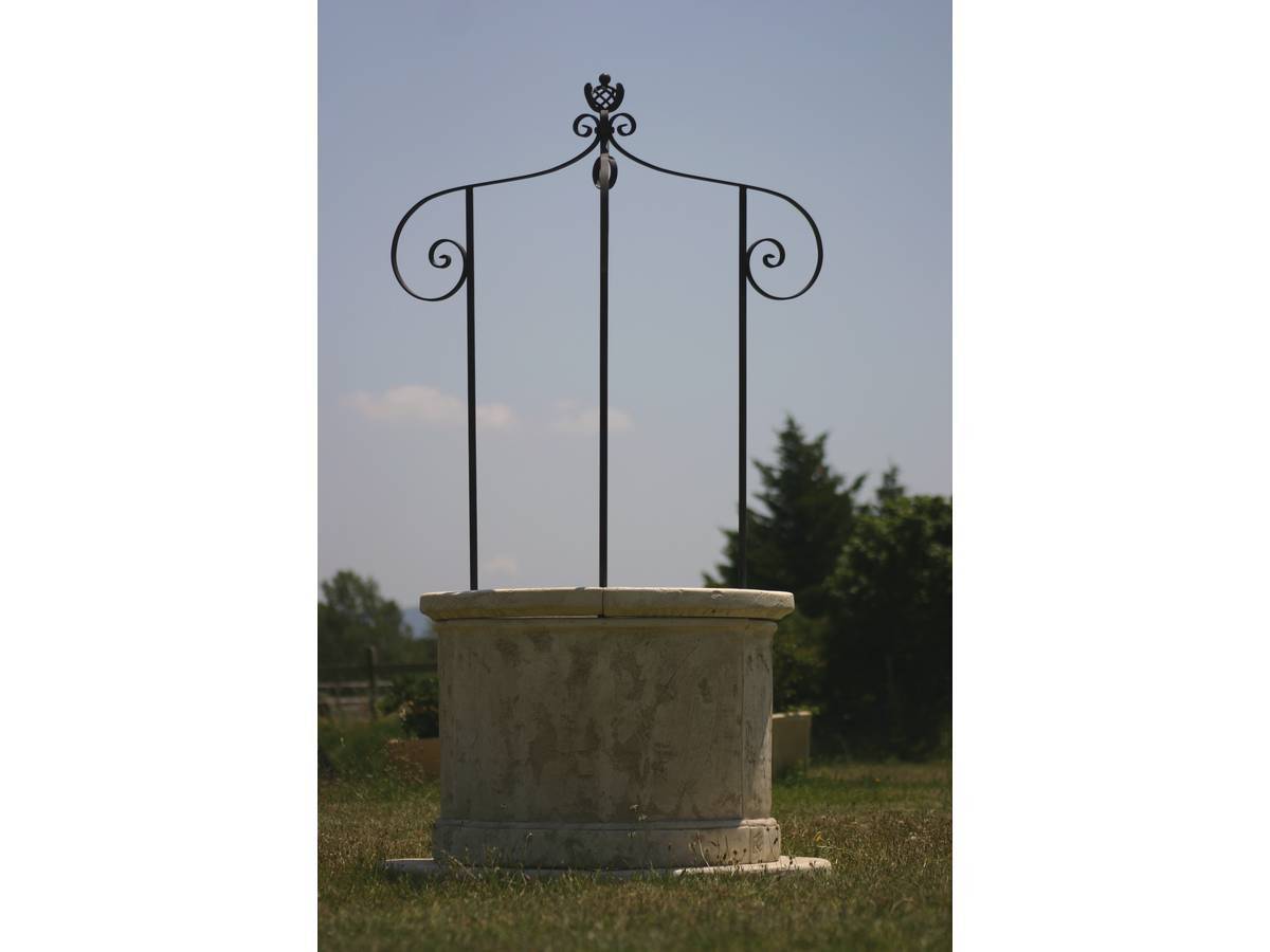 Habitat Et Jardin - Puits De Jardin -  Diamètre 120 X 210 Cm - Hauteur Du Corps En Pierre : 78 Cm - Diamètre Intérieur 77 Cm -habitat Et Jardin - Imagen 2